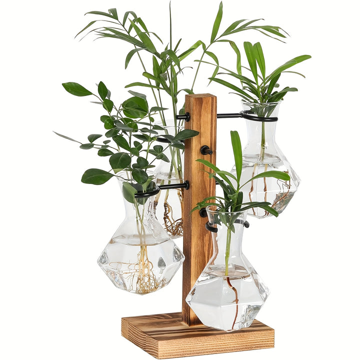 1Set Propagation Stations Plant Terrarium Unique Gardening Birthday Gifts for Women Plant Lovers Hydroponics Plants Home Office Garden Decor Gift for Christmas Thanksgiving ValentineS Day Anniversaries