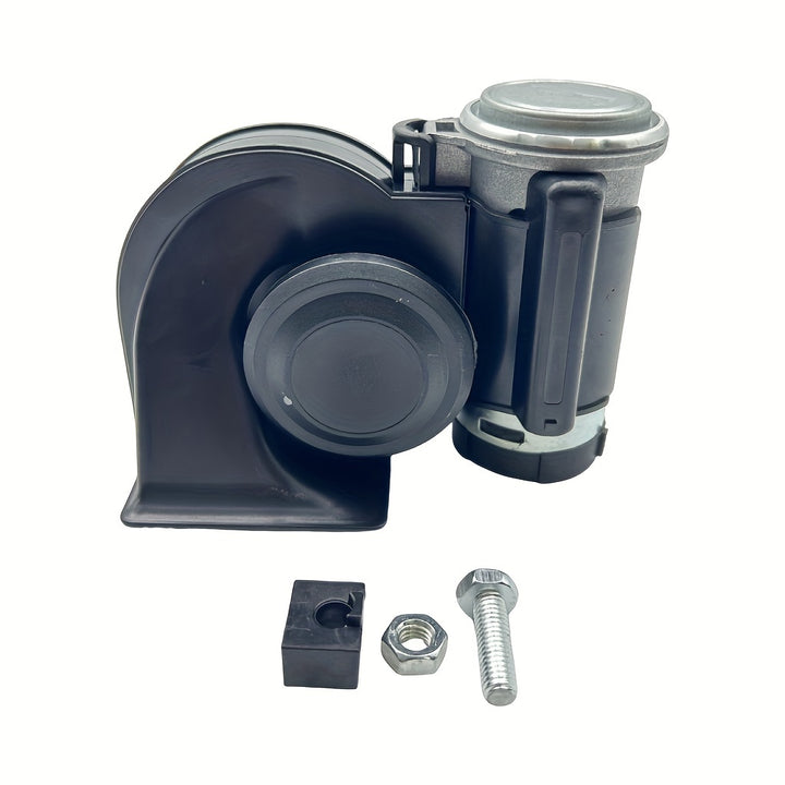 12V Snail Air Horn with Compressor Relay Harness Super Loud Dual Tone Car Horn for Truck Motorcycle Car Accessory