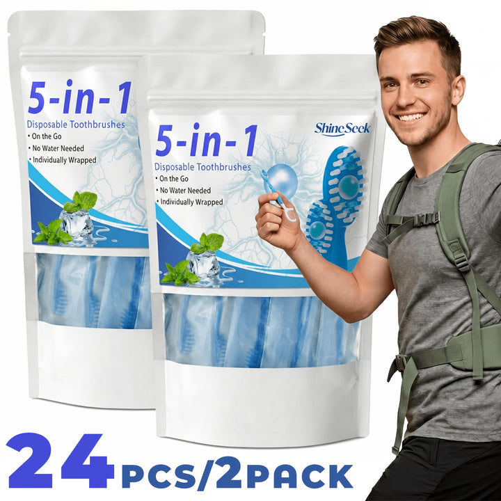 24pc 5in1 Mint Toothbrush Care Travel Kit  SA45