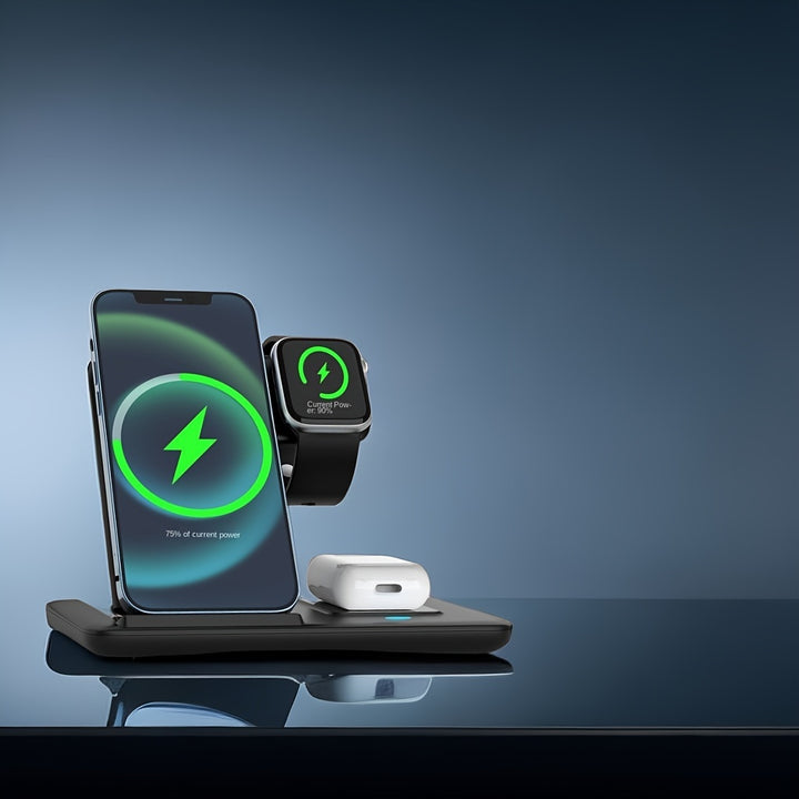 3in1 Foldable Fast Wireless Charger  SA97