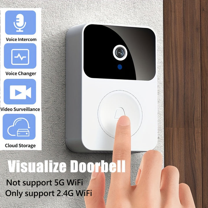 Wireless Doorbell Camera HD Night Vision 2Way Calls APP Control  TJRZB4Y