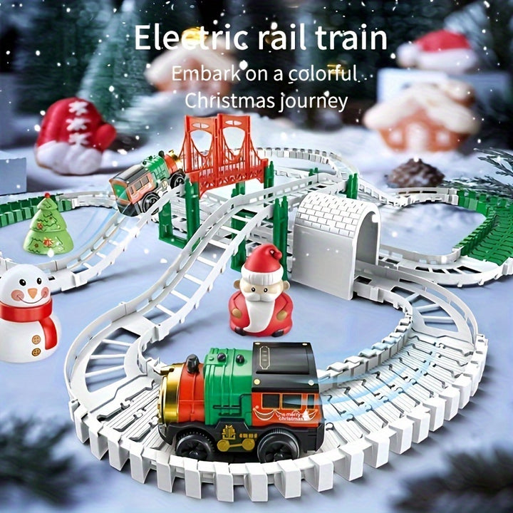 Creative Electric Train DIY Assembly Track Toy  38 125pcs Set8QO3