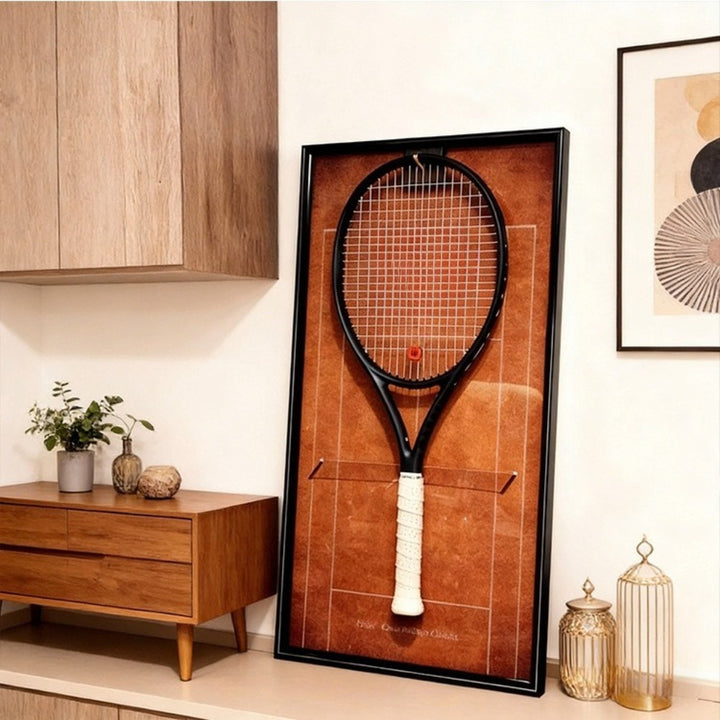 Walnut Tennis Racket Display Rack  SA29