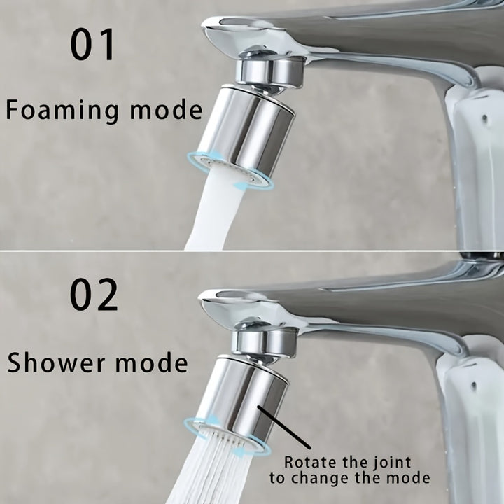 DualMode Kitchen Faucet Aerator 360 Rotatable Sink Spray Head Universal Fit for European and American Thread Standards Alloy  ABS Construction No Electricity or Batteries Required Includes Accessory Kit  1 Piece