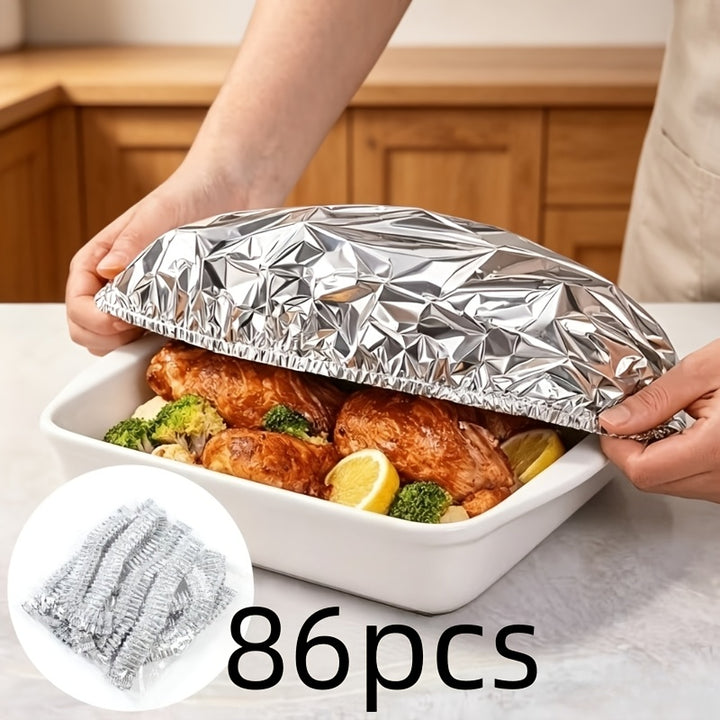 86Piece Reusable Foil Food CoversAMLYYTCGF