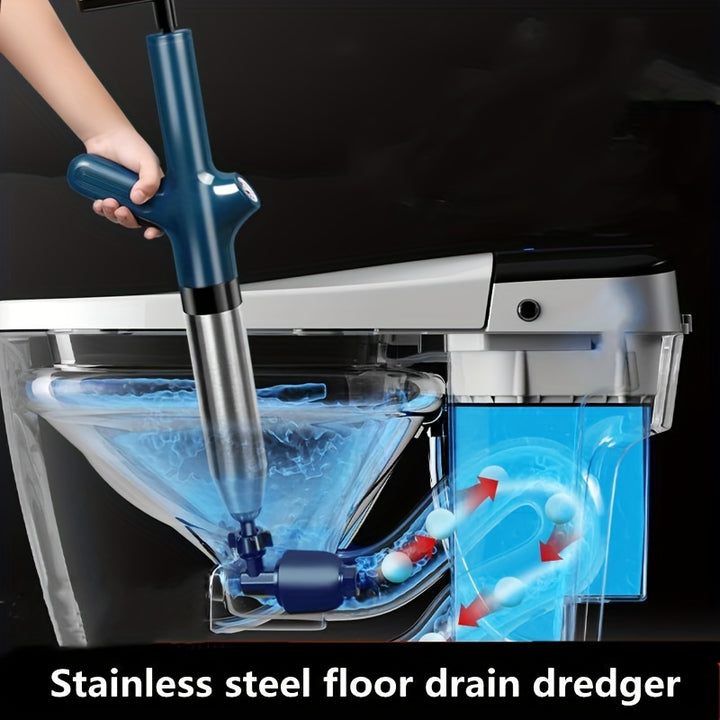 Stainless Steel Drain Dredger 1Piece Set for Cleaning Bathroom Drains Kitchen Sinks and Showers  Includes 8 Accessories for Effortless Clog Removal