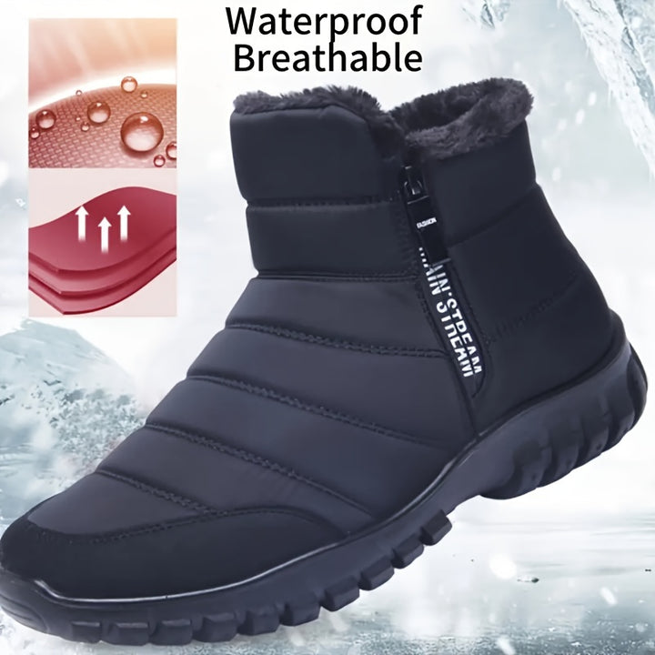 Mens Waterresistant Slipon Snow Boots  NJ9795