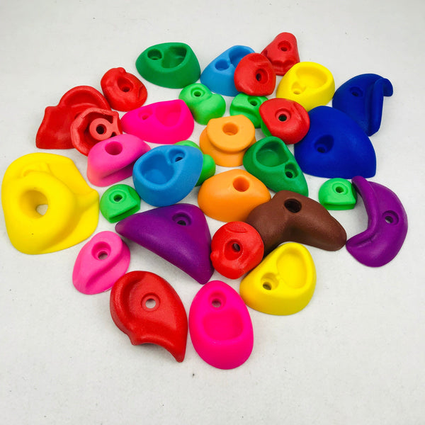 30 Pcs/Set Children Indoor Climbing Rock Playground Holds Wall Stone Kit Rock Stones Backyard Toys Kids Coordinate Fitness Toys