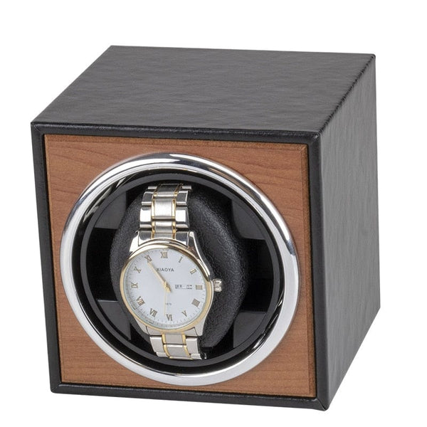 Automatic Electric winding watch box for Display Watch Accessories  Retro vertical mini Box Watches Storage Box Collector