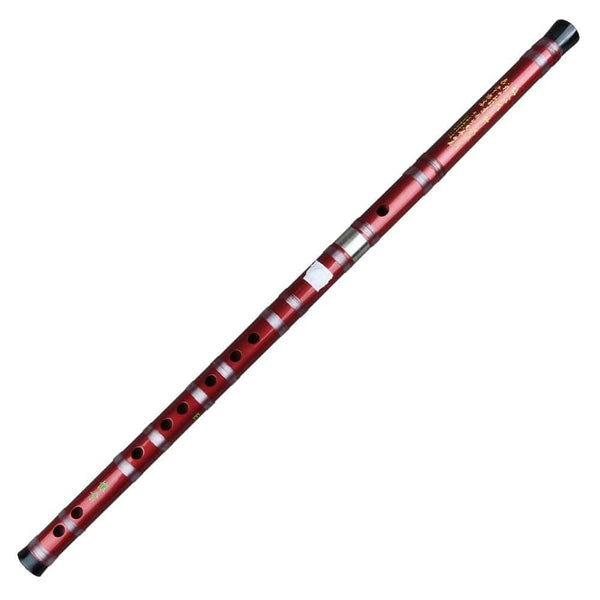 CDEFG Key Red Flute Handmade Bamboo Flute Musical Instrument Professional Flute Dizi with Black Line also suitable for Beginners