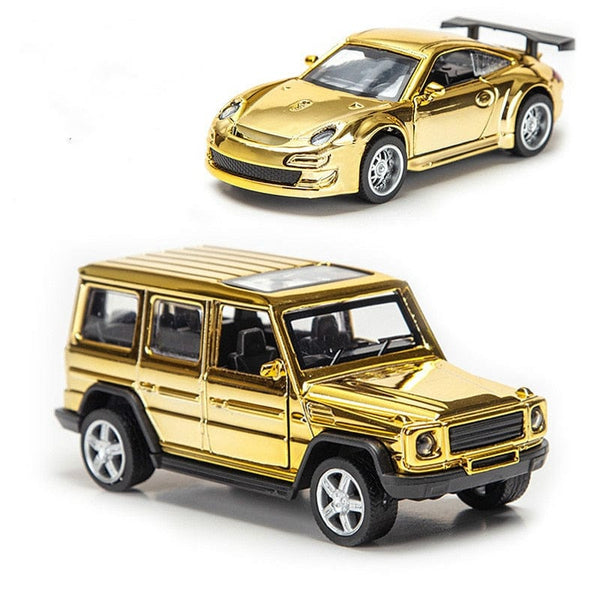 1:32 Alloy Model Rare Golden Color 911 918 Car Model for Boy Toy Cars Toy Vehicles for Kids