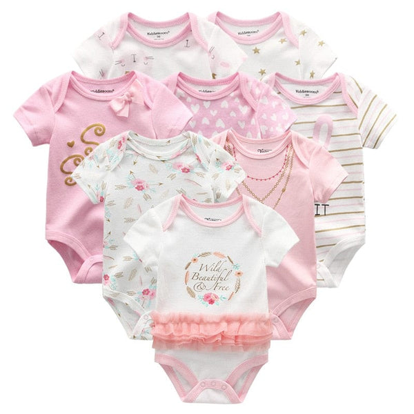 Unisex 8PCS/Lot Clothing Sets Boys Clothing Bodysuit Unicorn Baby Boy Clothes Cotton Baby Girl Clothes Roupas de bebe