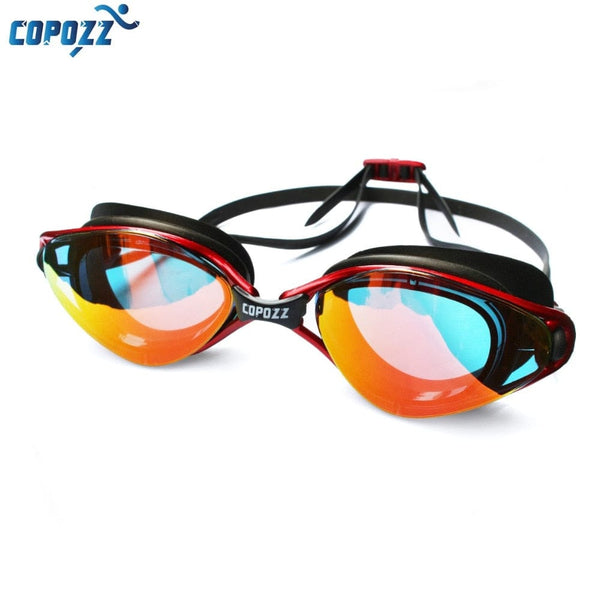 نظارات السباحة الاحترافية من Copozz المضادة للضباب والحماية من الأشعة فوق البنفسجية القابلة للتعديل