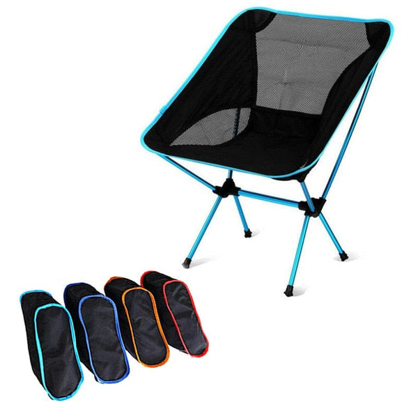 Lightweight Compact Folding Camping Backpack Chairs, Portable Foldable Chair for Outdoor, Beach, Fishing, Hiking, Picnic, Travel