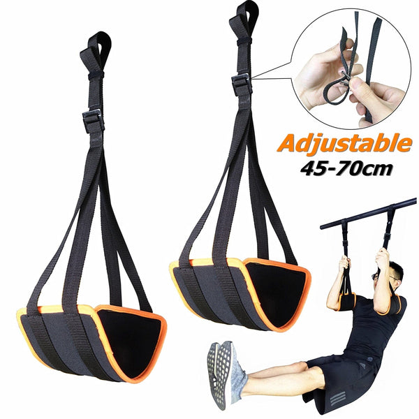 Adjustable AB Sling Straps for Pull Up Bar Pair Hanging Strap Padded for Home Gym Abdominal Training Fitness Workout Equipment