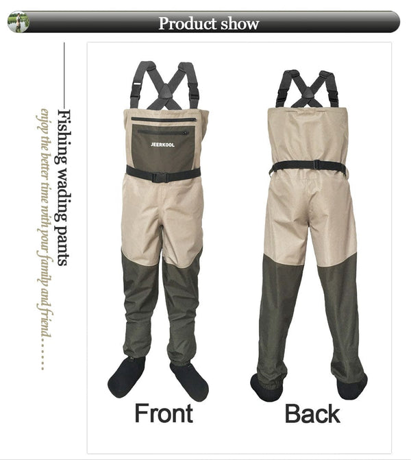 Fly Fishing Waders Wading Pants Clothing Portable Chest Overalls Mens Waterproof Fish Clothes Breathable Stocking Foot Peche Sea