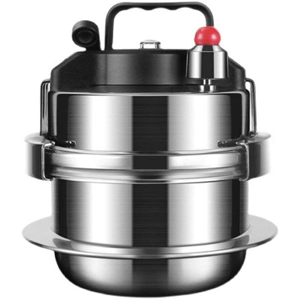 Single person pressure cooker 304 stainless steel Outdoor portable pressure cooker Composite multi-layer bottom uncoated pot