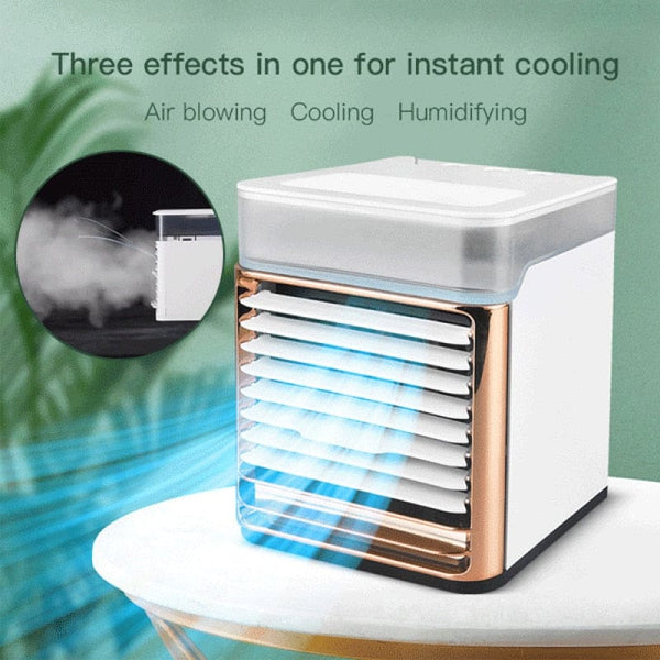 Mini small Usb air conditioning cooler portable desk fan