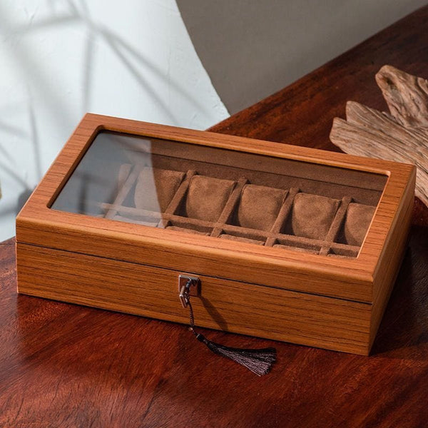 New 2022 Wood Watch Display Boxes Case Fashion Watch Storage Holder Mens Mechanical Watch collection