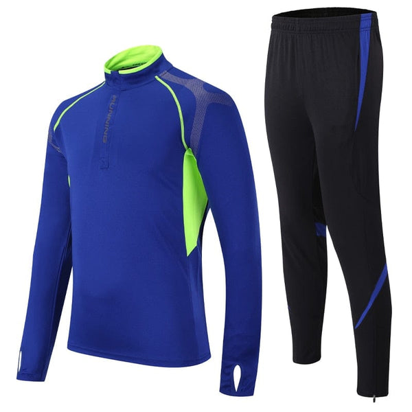 Training Suits Men Stripe Printed Sweatshirt Sports Set Gym Quick Dry Running Jackets Sportswear Bodybuilding Tracksuit