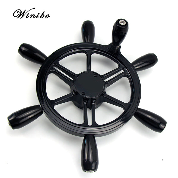 15inch Marine Stainless Steel Steering 6-Spoke Wheel With handle Boat Accessories Fit For Boat