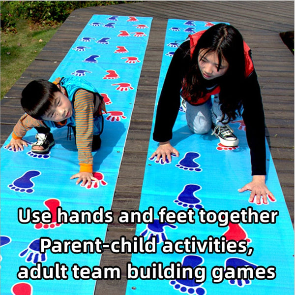 Hand and Feet Game Jumping Carpet Mat for Kid Family Kindergarten Indoor Adult Outdoor Team Toys Sensory Integration Training