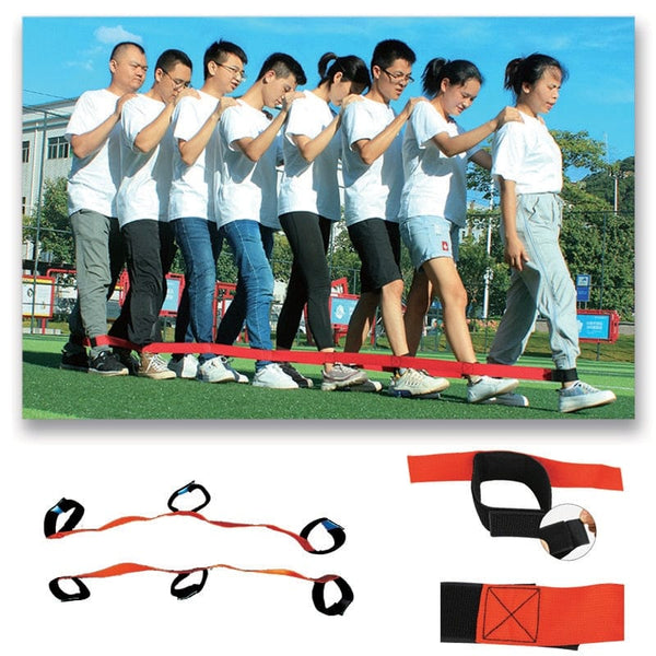 Team Building Game 2-14 People Giant Footsteps Children Outdoor Sports Toys Training Equipment For Kids  Adults Interactive Toy