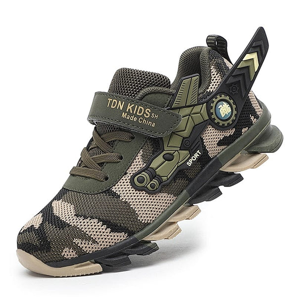 Kids Shoes Boys Sneakers 2022 New Fashion Designer Shoes Camouflage Green Children Running Casual Tennis Sports Shoes for Boys